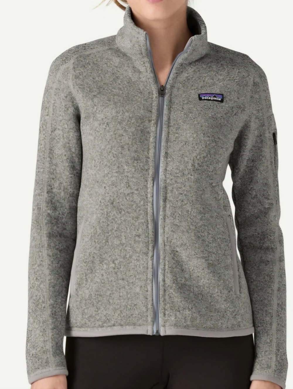 Patagonia Women's Heather Gray Full-Zip Utility Fleece Jacket XL